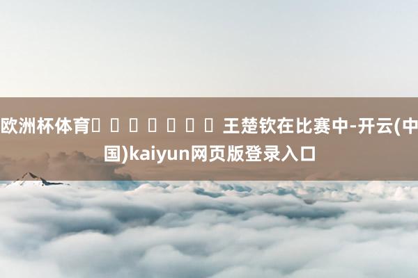 欧洲杯体育							王楚钦在比赛中-开云(中国)kaiyun网页版登录入口
