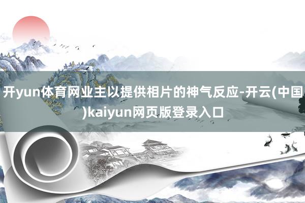 开yun体育网业主以提供相片的神气反应-开云(中国)kaiyun网页版登录入口
