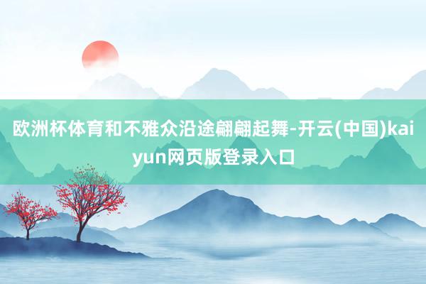 欧洲杯体育和不雅众沿途翩翩起舞-开云(中国)kaiyun网页版登录入口